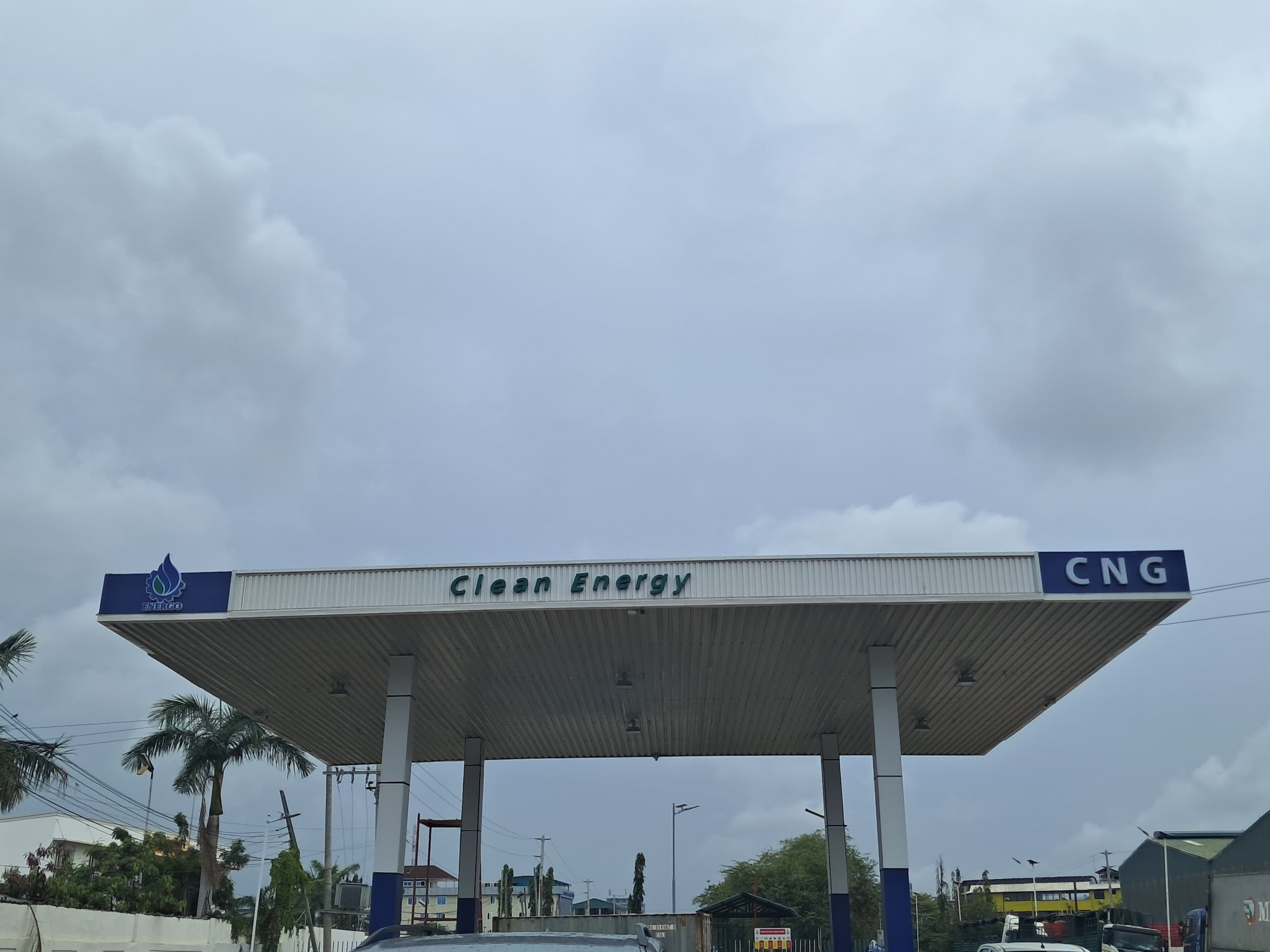 Energo CNG station canopy in Mwenge, Dar es Salaam
